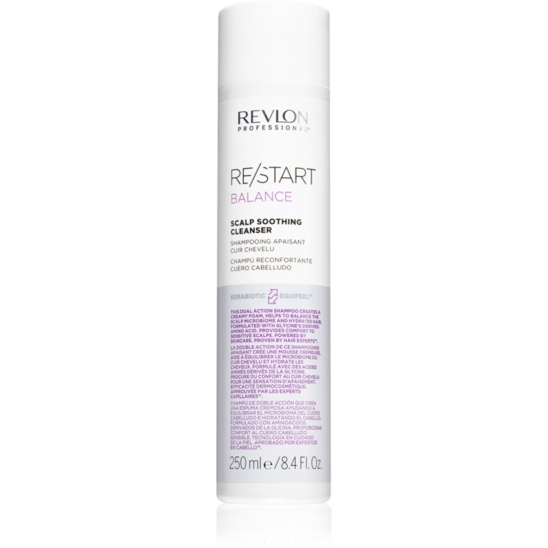 Revlon Professional Re/Start Balance успокояващ шампоан за чувствителна кожа на скалпа 250 мл.