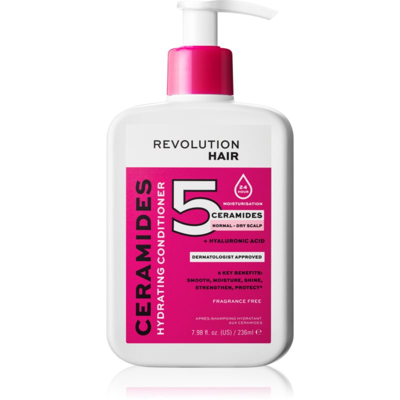 Revolution Haircare 5 Ceramides + Hyaluronic Acid хидратиращ балсам с церамиди 236 мл.