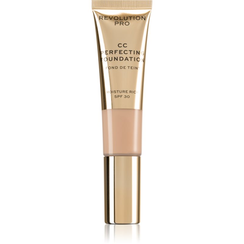 Revolution PRO CC Perfecting хидратиращ фон дьо тен с изглаждащ ефект SPF 30 цвят F1 26 мл.
