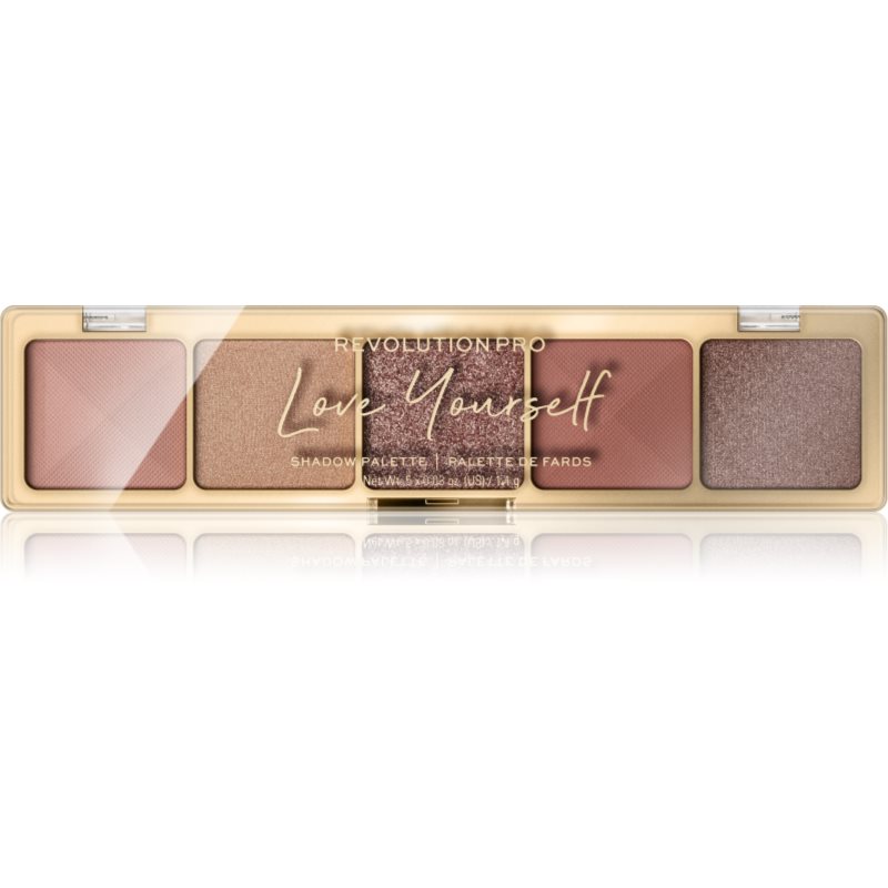 Revolution PRO Glam палитра сенки за очи цвят Love Yourself Soft Pink 5