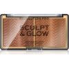 Revolution PRO Sculpt And Glow палитра за контуриране и озаряване цвят Medium-Deep 8 гр.