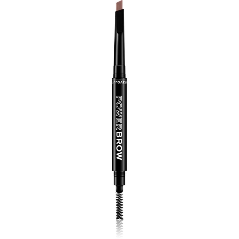 Revolution Relove Power Brow молив за вежди с четка цвят Brown 0