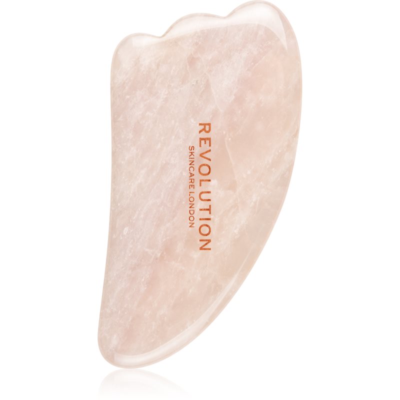 Revolution Skincare Gua Sha Rose Quartz масажно приспособление за лице 1 бр.