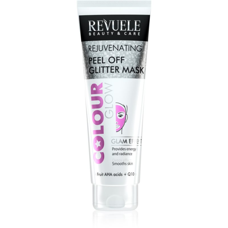 Revuele Colour Glow Rejuvenating Peel off Glitter Mask отлепваща се маска за подмладяване на кожата на лицето 80 мл.