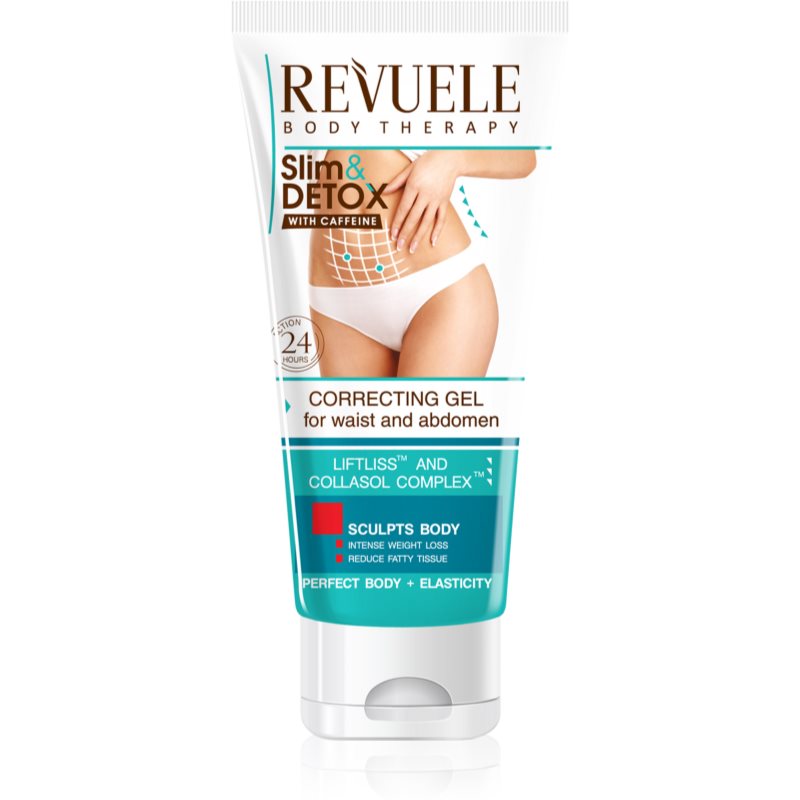 Revuele Slim & Detox With Caffeine гел за отслабване за корема и ханша 200 мл.