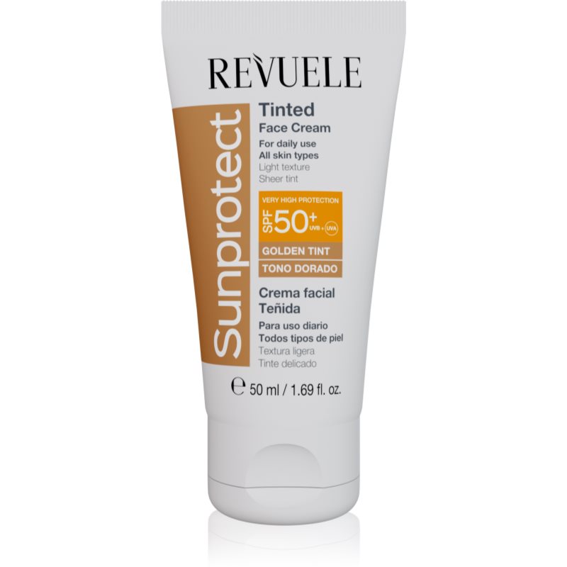 Revuele Sunprotect Tinted Face Cream тониращ защитен крем SPF 50+ цвят Golden Tint 50 мл.