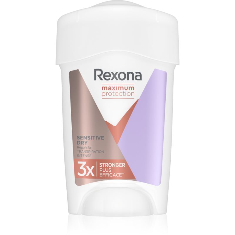 Rexona Maximum Protection Antiperspirant крем-антиперспирант срещу силно изпотяване Sensitive Dry 45 мл.