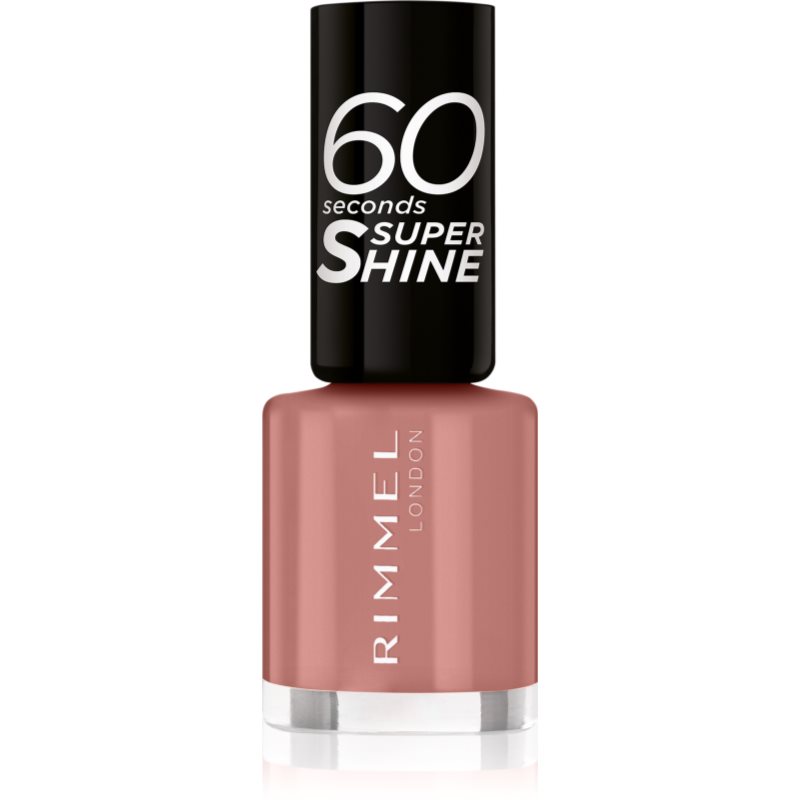 Rimmel 60 Seconds Super Shine лак за нокти цвят 230 Mauve To The Music 8 мл.