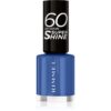 Rimmel 60 Seconds Super Shine лак за нокти цвят 828 Danny Boy Blue! 8 мл.