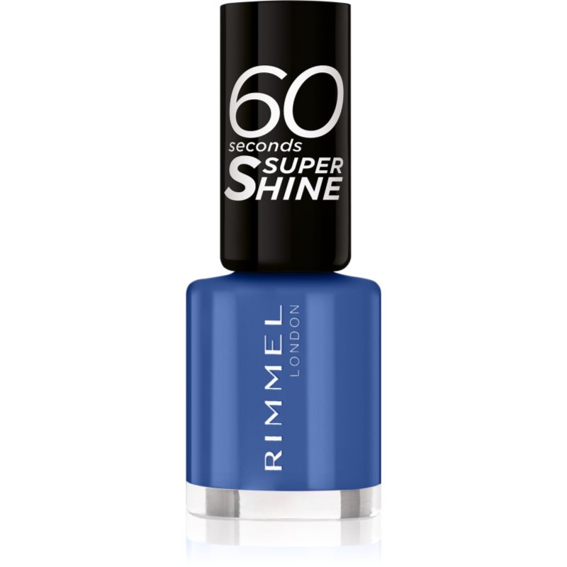 Rimmel 60 Seconds Super Shine лак за нокти цвят 828 Danny Boy Blue! 8 мл.