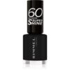 Rimmel 60 Seconds Super Shine лак за нокти цвят 900 Black 8 мл.