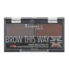 Rimmel Brow This Way палитра за вежди цвят 003 Dark Brown 1