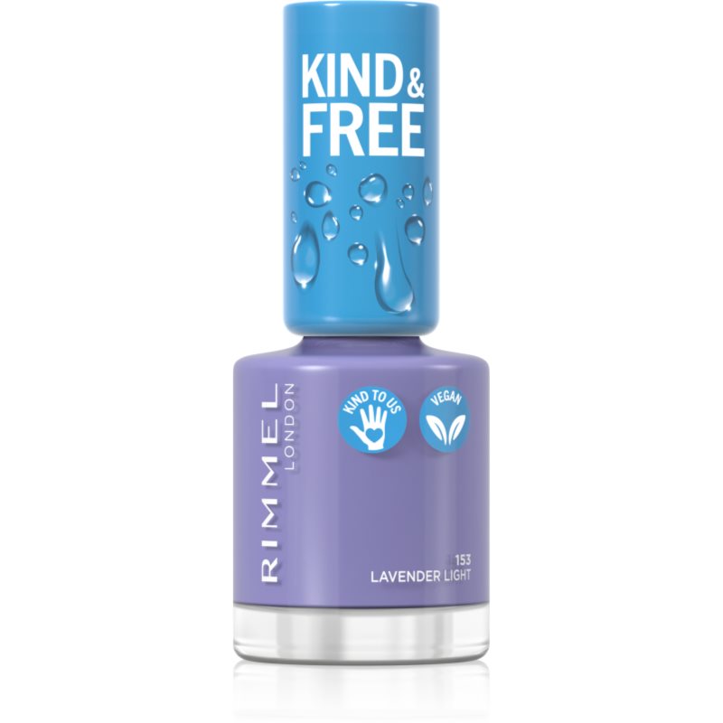 Rimmel Kind & Free лак за нокти цвят 153 Lavender Light 8 мл.