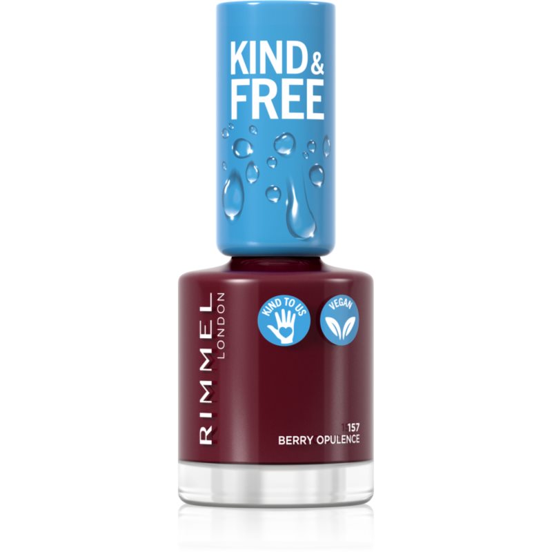 Rimmel Kind & Free лак за нокти цвят 157 Berry Opulence 8 мл.