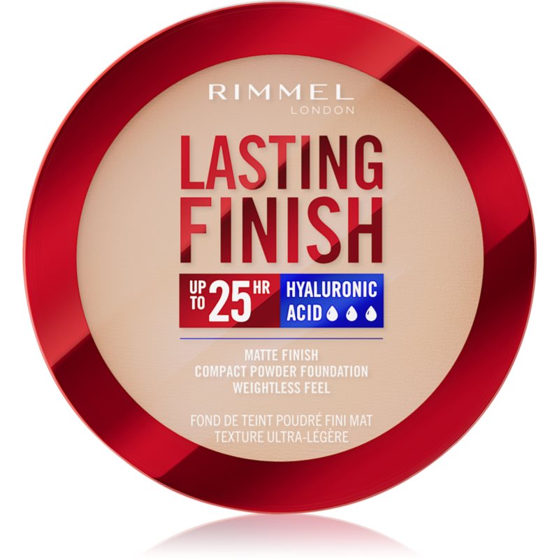 Rimmel Lasting Finish 25H компактна пудра SPF 20 цвят 002 Pearl 7 гр.