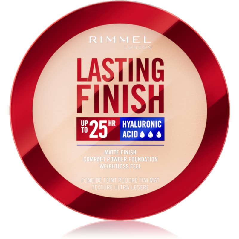 Rimmel Lasting Finish 25H компактна пудра SPF 20 цвят Fair Porcelain 7 гр.