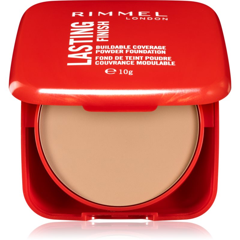 Rimmel Lasting Finish Buildable Coverage нежна компактна пудра цвят 002 Pearl 7 гр.