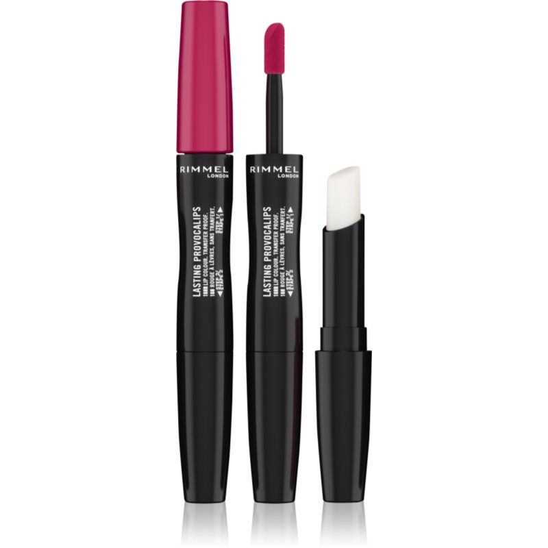 Rimmel Lasting Provocalips Double Ended дълготрайно червило цвят 310 Pouting Pink 3
