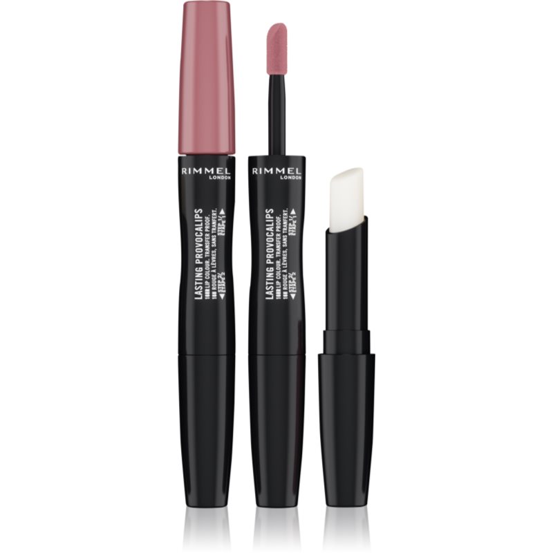 Rimmel Lasting Provocalips Double Ended дълготрайно червило цвят 400 Grin & Bare It 3