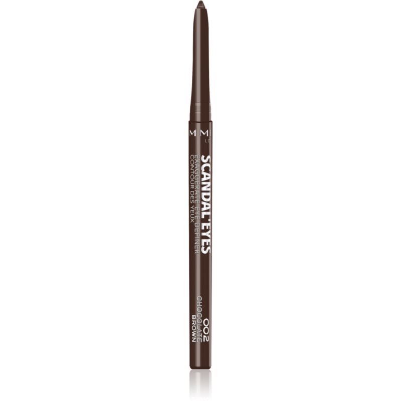 Rimmel ScandalEyes Exaggerate автоматичен молив за очи цвят 002 Chocolate Brown 0