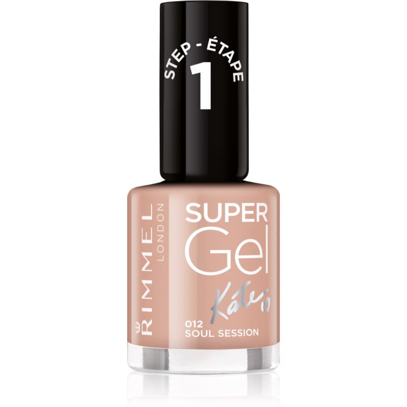 Rimmel Super Gel By Kate гел лак за нокти без използване на UV/LED лампа цвят 012 Soul Session 12 мл.