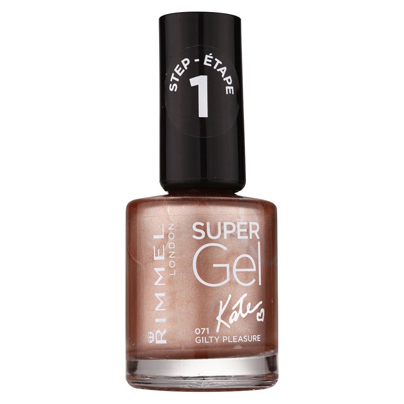 Rimmel Super Gel By Kate гел лак за нокти без използване на UV/LED лампа цвят 071 Gilty Pleasure 12 мл.