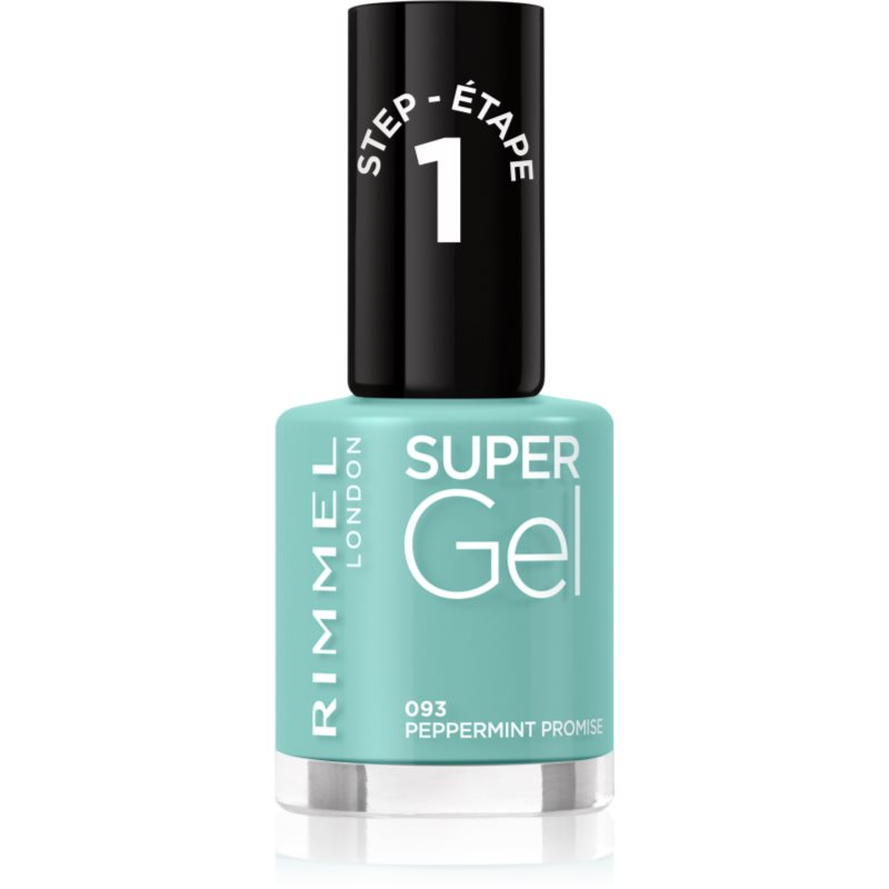 Rimmel Super Gel гел лак за нокти без използване на UV/LED лампа цвят 093 Peppermint Promise 12 мл. на ниска цена