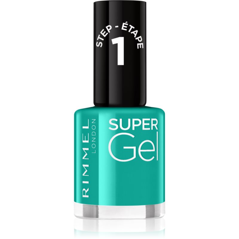 Rimmel Super Gel гел лак за нокти без използване на UV/LED лампа цвят 098 Never Blue With You 12 мл.