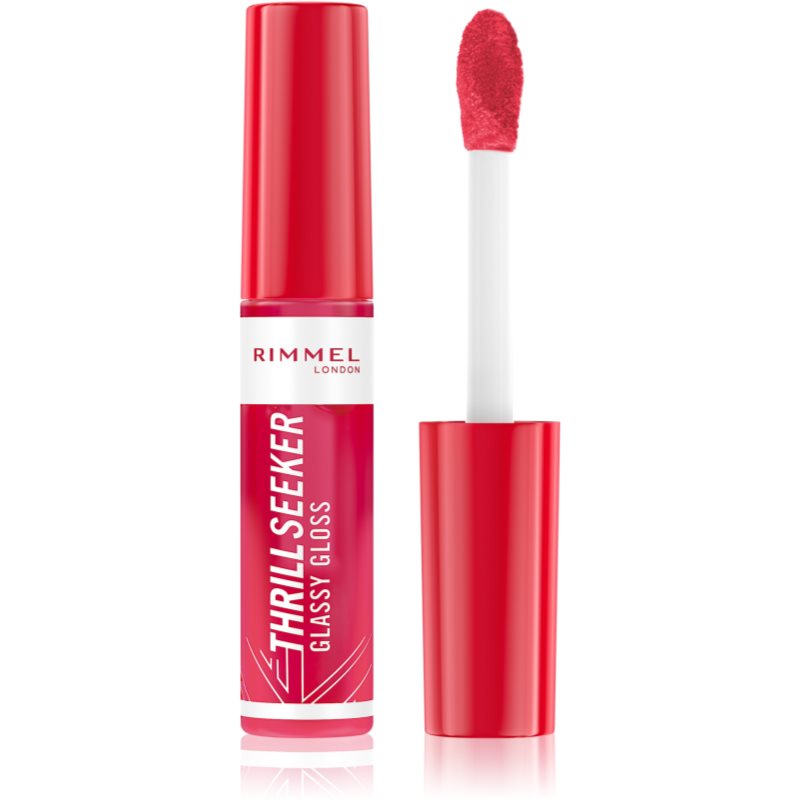 Rimmel Thrill Seeker Glassy Gloss блясък за устни за по-голям обем цвят 350 Pink to the Berry 10 мл.