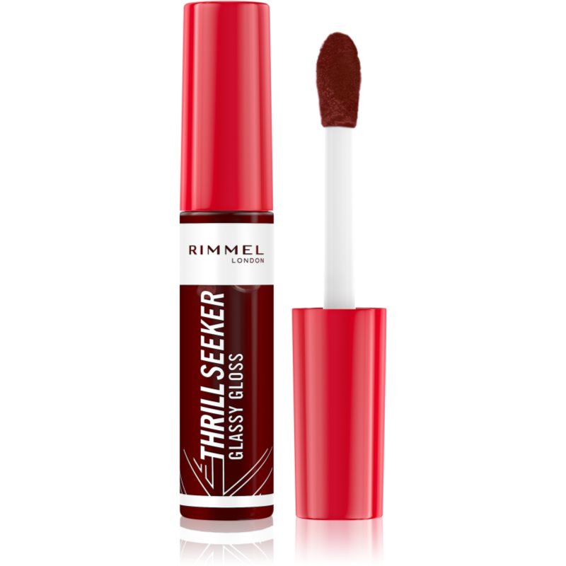 Rimmel Thrill Seeker Glassy Gloss блясък за устни за по-голям обем цвят 750 Frosted Berry 10 мл.