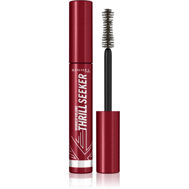 Rimmel WonderVolume Thrill Seeker спирала за обем и извиване на мигли цвят Black Brown 8 мл.