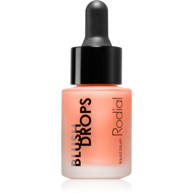 Rodial Blush Drops течен руж и блясък за устни придаващ хидратация и блясък цвят Apricot Sorbet 15 мл.