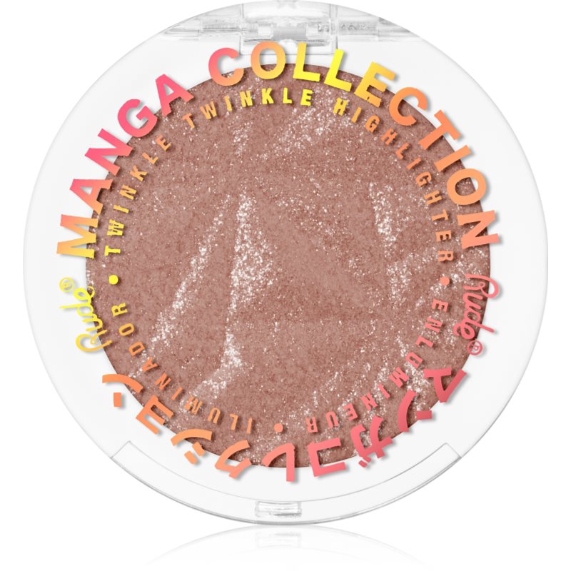 Rude Cosmetics Manga Collection Twinkle Twinkle Highlighter компактна озаряваща пудра цвят Sawa-Chan's Heart 4 гр.