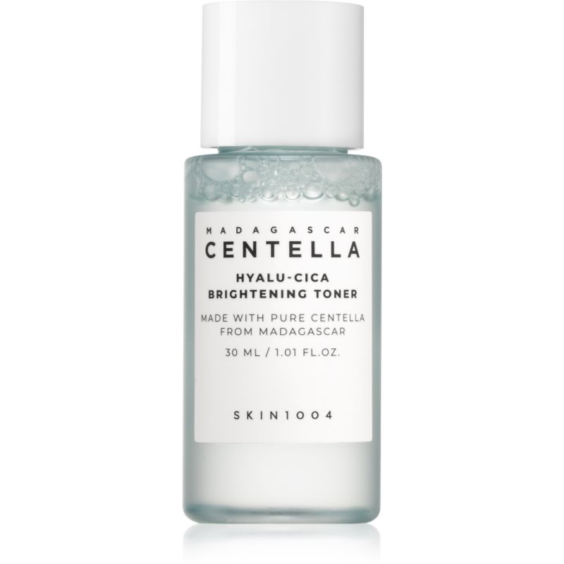 SKIN1004 Madagascar Centella Hyalu-Cica Brightening Toner нежен ексфолиращ тоник за освежаване и хидратация 30 мл. на ниска цена