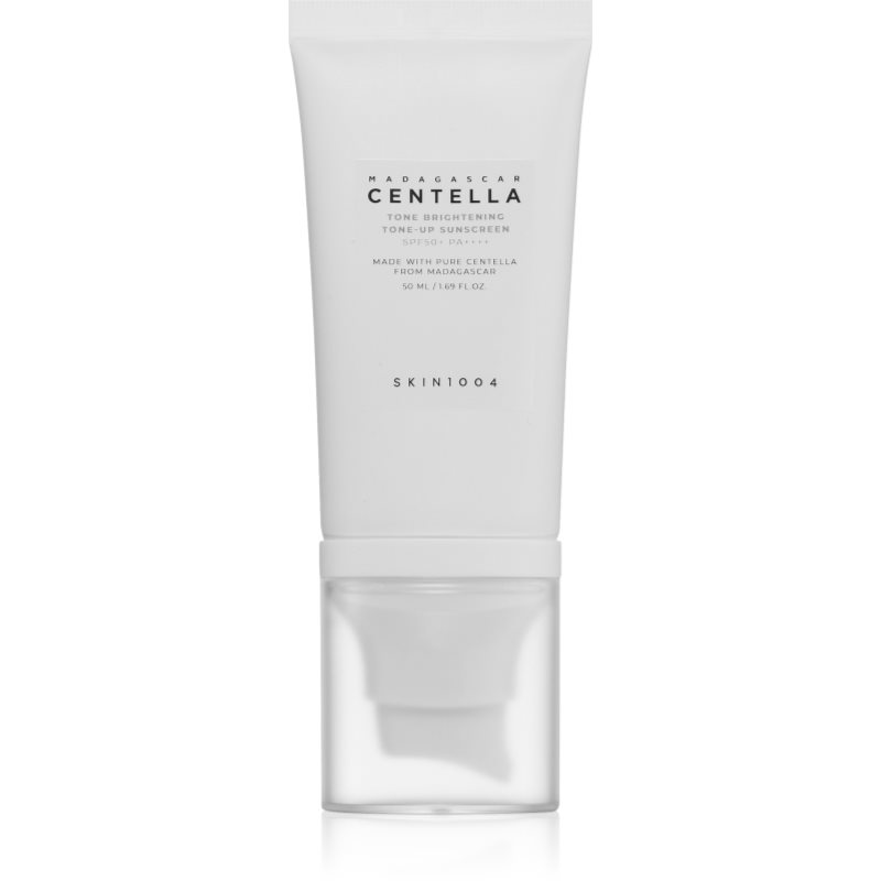 SKIN1004 Madagascar Centella Tone Brightening Tone-Up Sunscreen защитна тонирана течност за лице за озаряване на лицето SPF 50+ 50 мл.