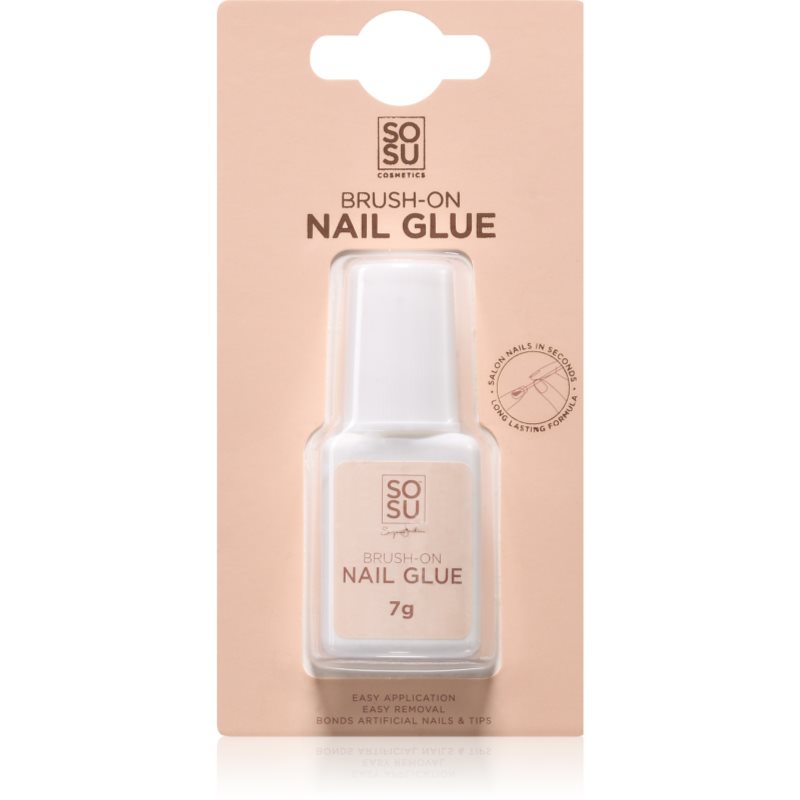 SOSU Cosmetics Brush-On Nail Glue лепило за нокти 7 мл.