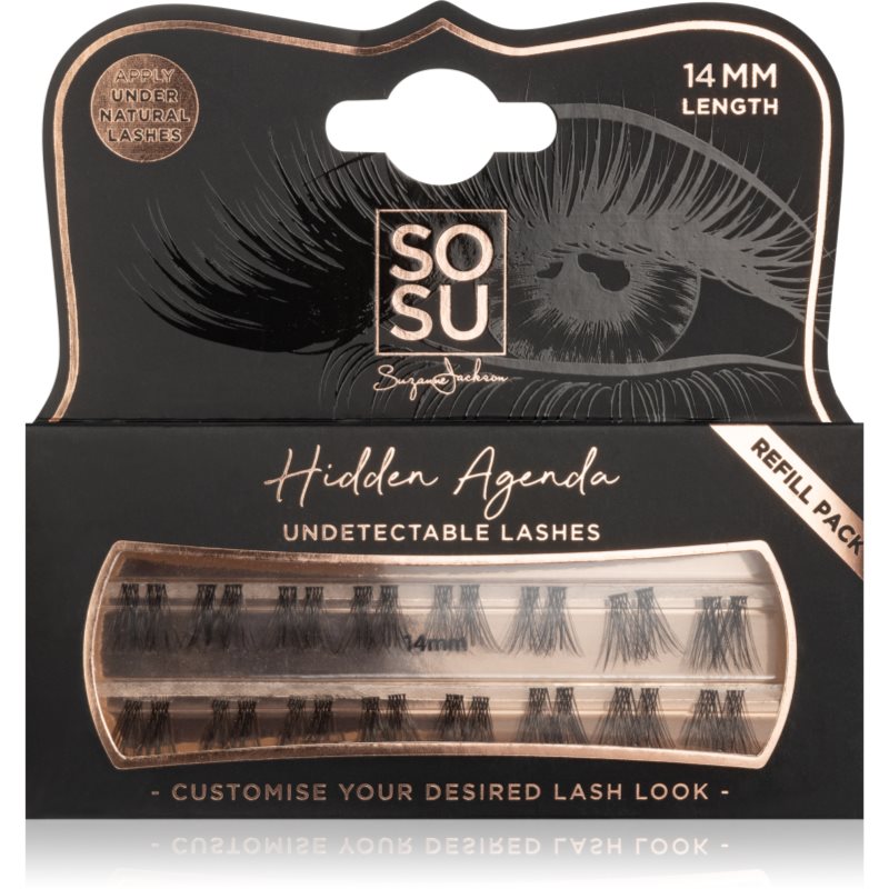 SOSU Cosmetics Hidden Agenda Undetectable Lashes лепящи снопчета мигли без възли 14 mm 1 бр. на ниска цена
