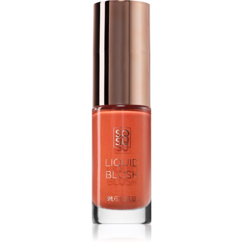 SOSU Cosmetics Liquid Blush течен руж цвят Peach Glow 8 мл.