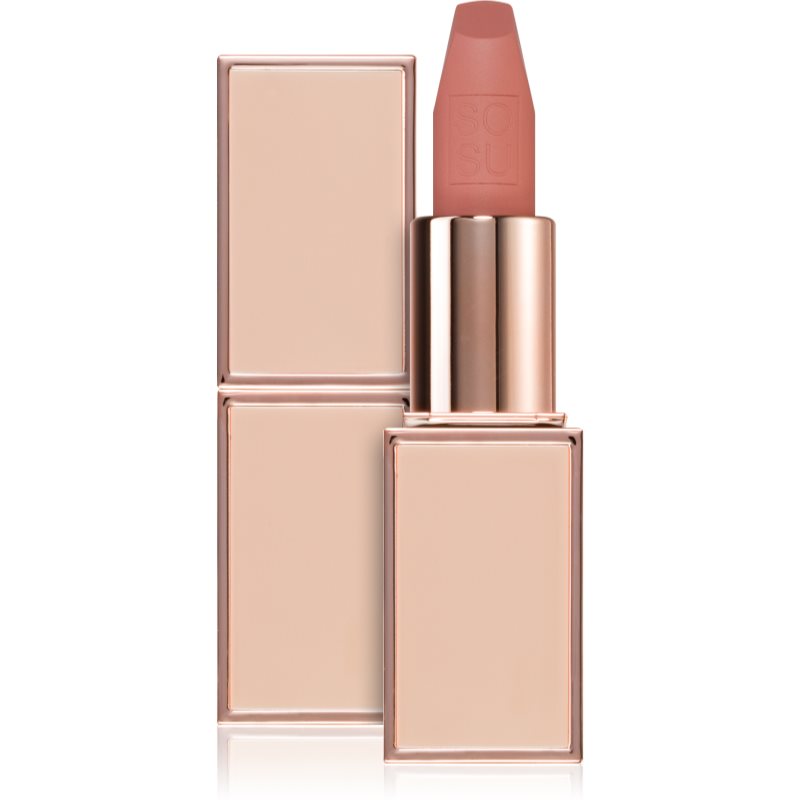 SOSU Cosmetics Matte Lipsticks матиращо червило цвят Don’t Be Chai 3.2 гр.