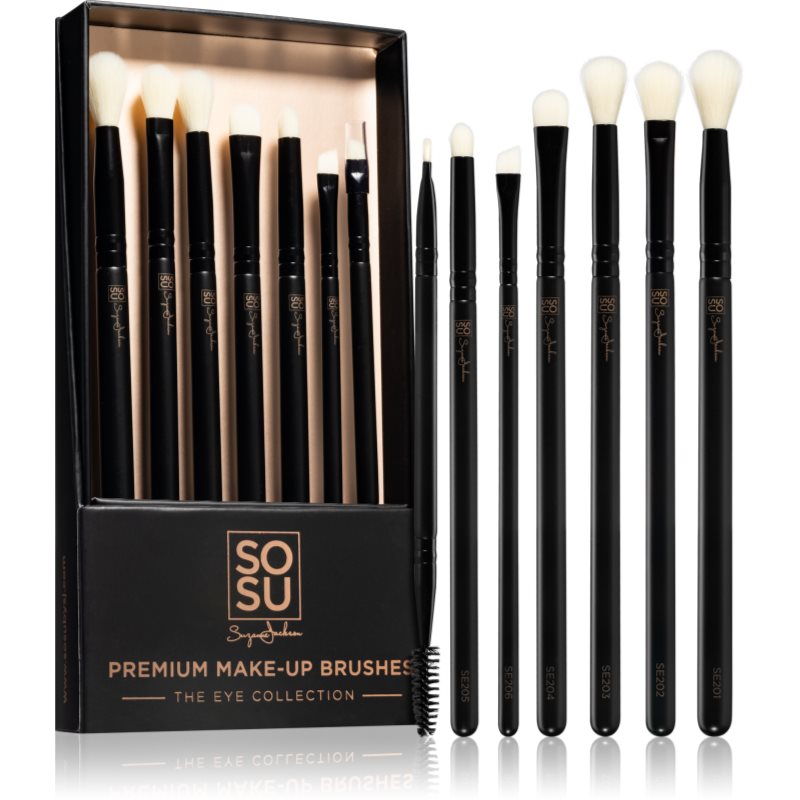 SOSU Cosmetics Premium Brushes The Eye Collection комплект четки 7 бр. на ниска цена