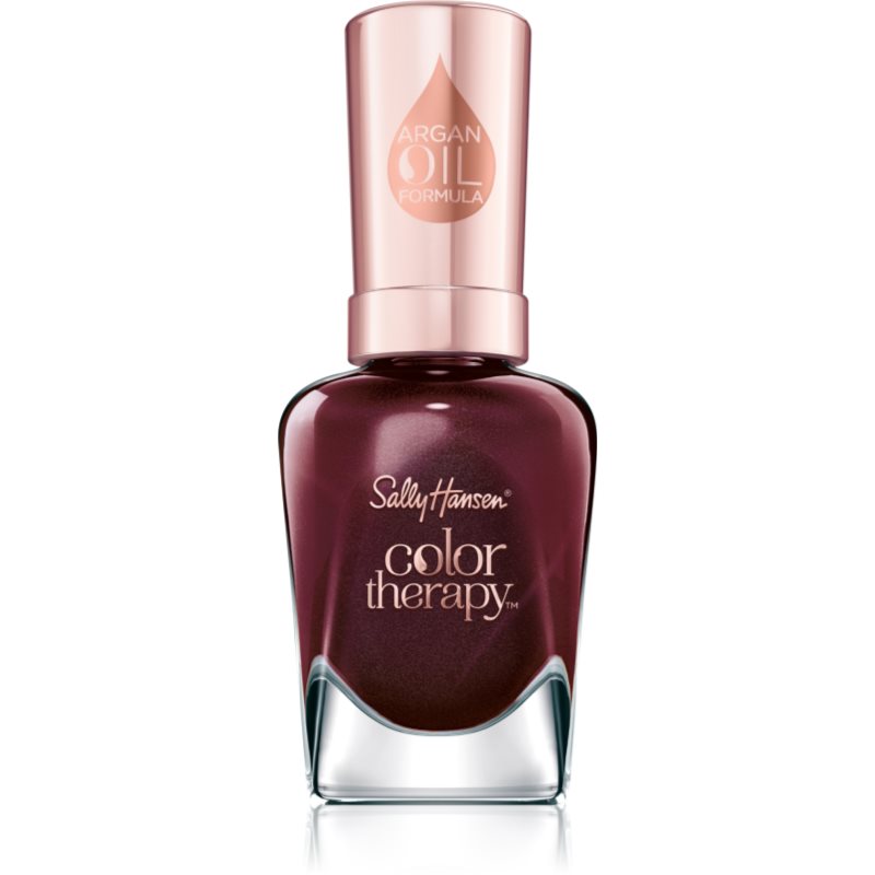 Sally Hansen Color Therapy подхранващ лак за нокти цвят 374 Wine Not 14.7 мл.