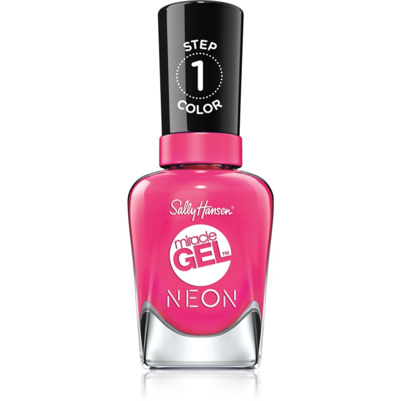 Sally Hansen Miracle Gel™ гел лак за нокти без използване на UV/LED лампа цвят 050 Fuchsia Fever 14