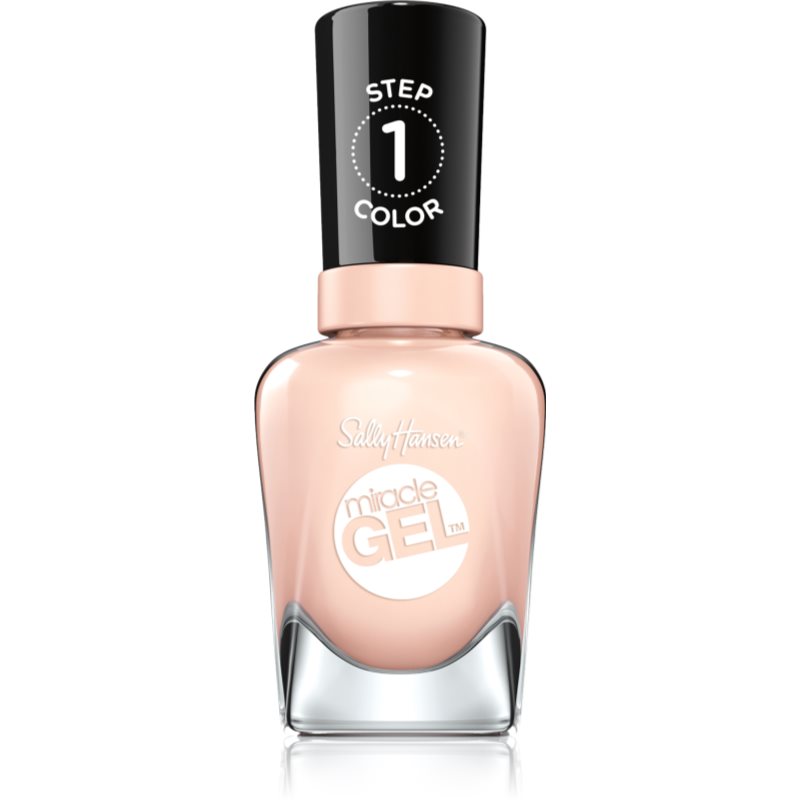 Sally Hansen Miracle Gel™ гел лак за нокти без използване на UV/LED лампа цвят 187 Sheer Happiness 14