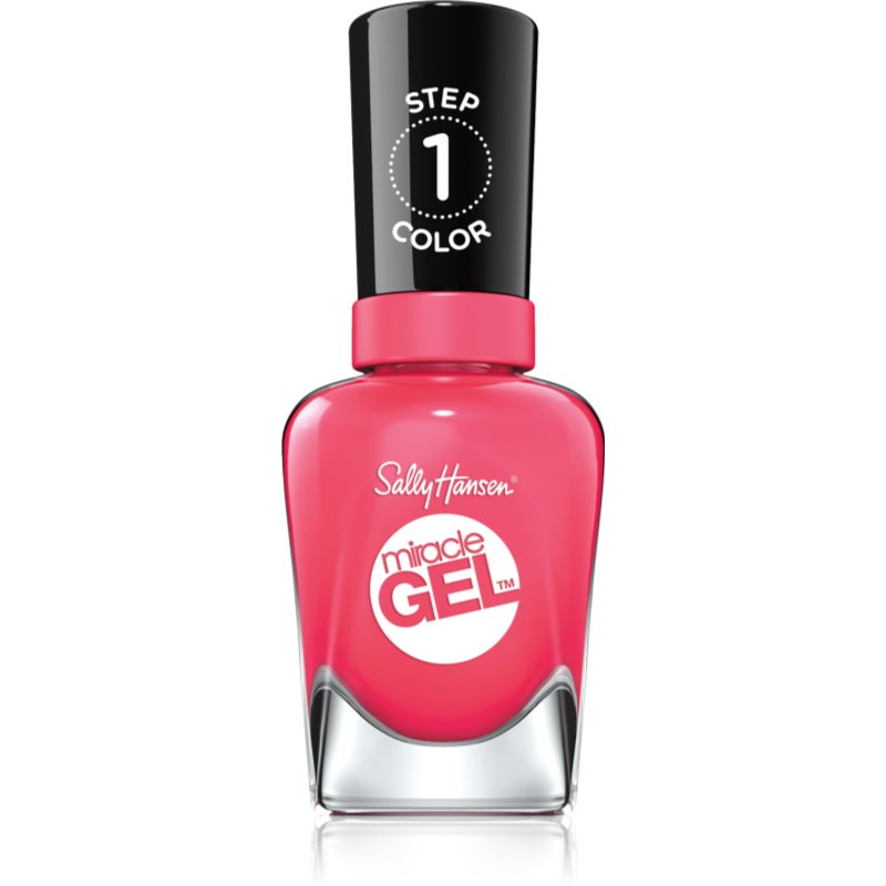 Sally Hansen Miracle Gel™ гел лак за нокти без използване на UV/LED лампа цвят 339 Electric Pop 14