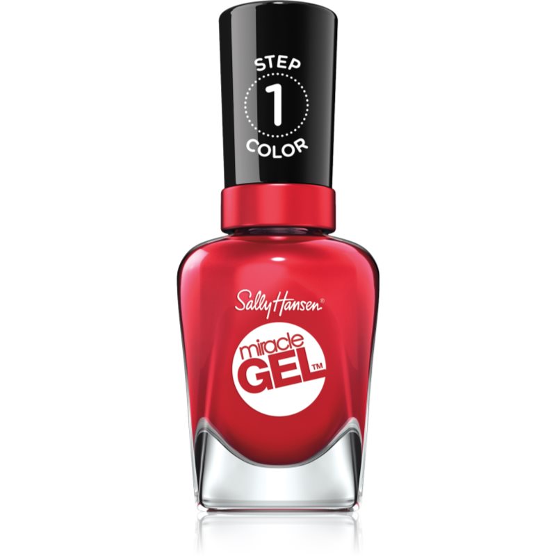 Sally Hansen Miracle Gel™ гел лак за нокти без използване на UV/LED лампа цвят 444 Off With Her Red! 14