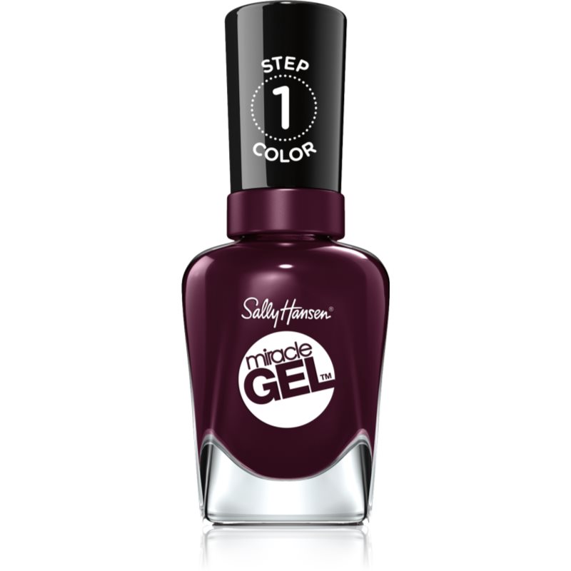 Sally Hansen Miracle Gel™ гел лак за нокти без използване на UV/LED лампа цвят 492 Cabernet With Bae 14