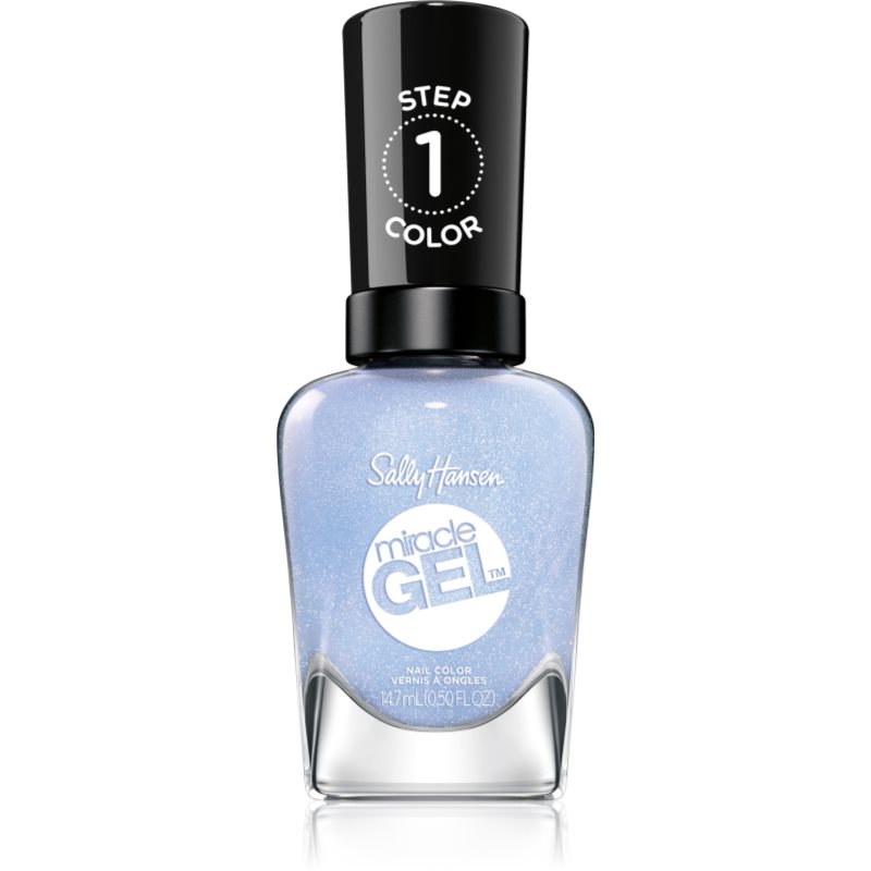 Sally Hansen Miracle Gel™ гел лак за нокти без използване на UV/LED лампа цвят 627 Blue Skies Ahead 14
