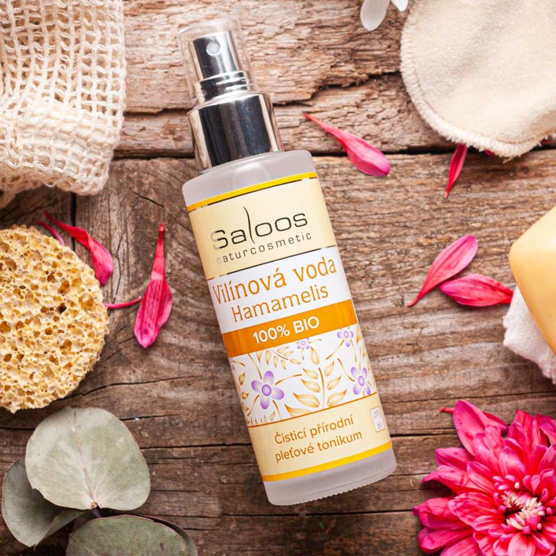 Saloos Floral Water Witch Hazel 100% Bio успокояващ почистващ тоник за мазна и проблемна кожа 100 мл. на ниска цена