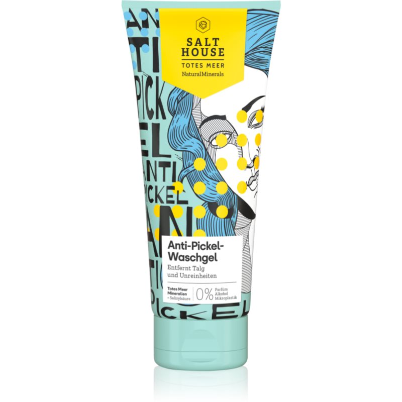Salt House Natural Minerals Anti-pimple Skin Care почистващ и премахващ грима гел против акне 250 мл.