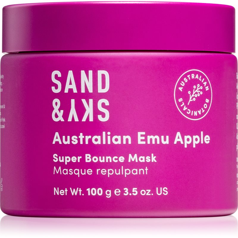 Sand & Sky Australian Emu Apple Super Bounce Mask хидратираща и озаряващ маска за лице 100 гр.